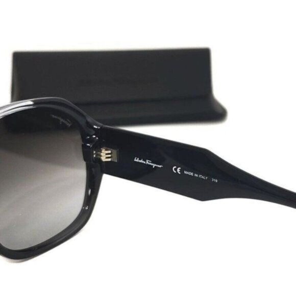 Salvatore Ferragamo Sunglasses  SF943SL  Oversized Black Gradient Designer - Picture 8 of 13